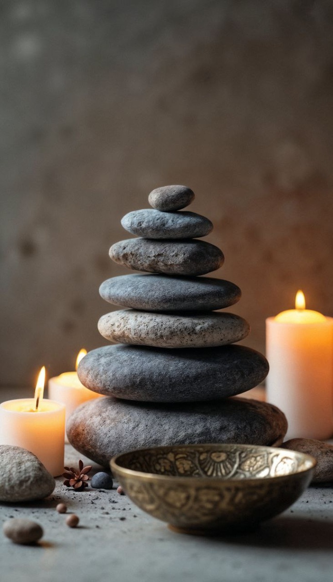 Массаж камнями