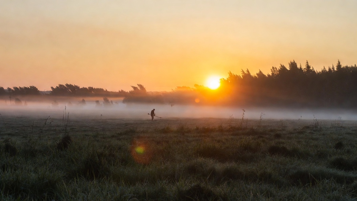 На рассвете...