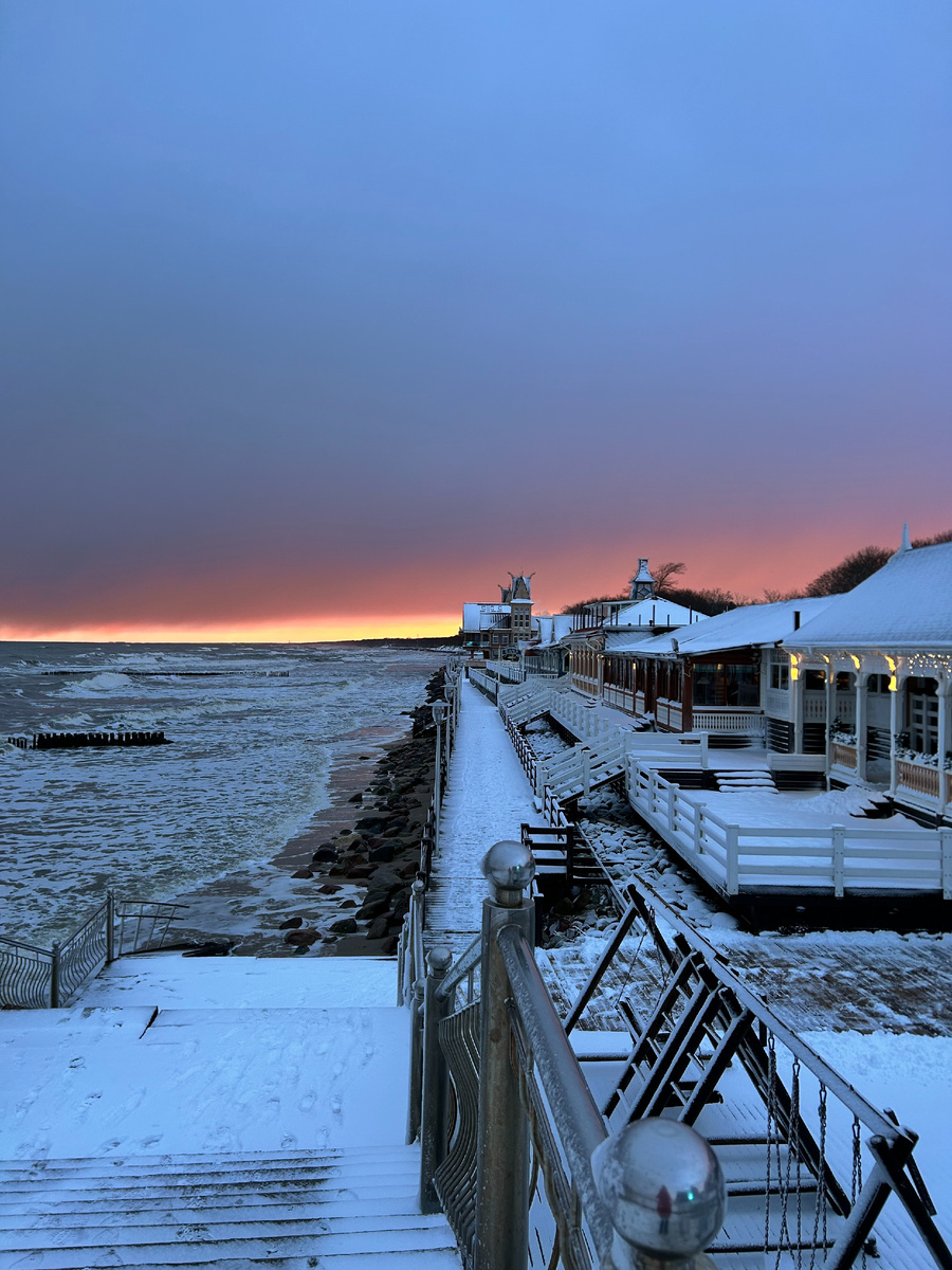 Утро 31 декабря в Зеленоградске (фото автора)