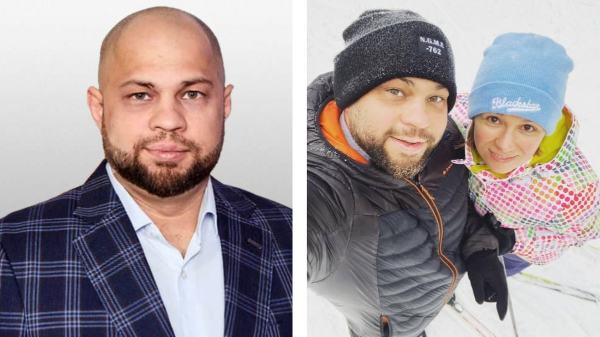 Роман Постовалов с женой