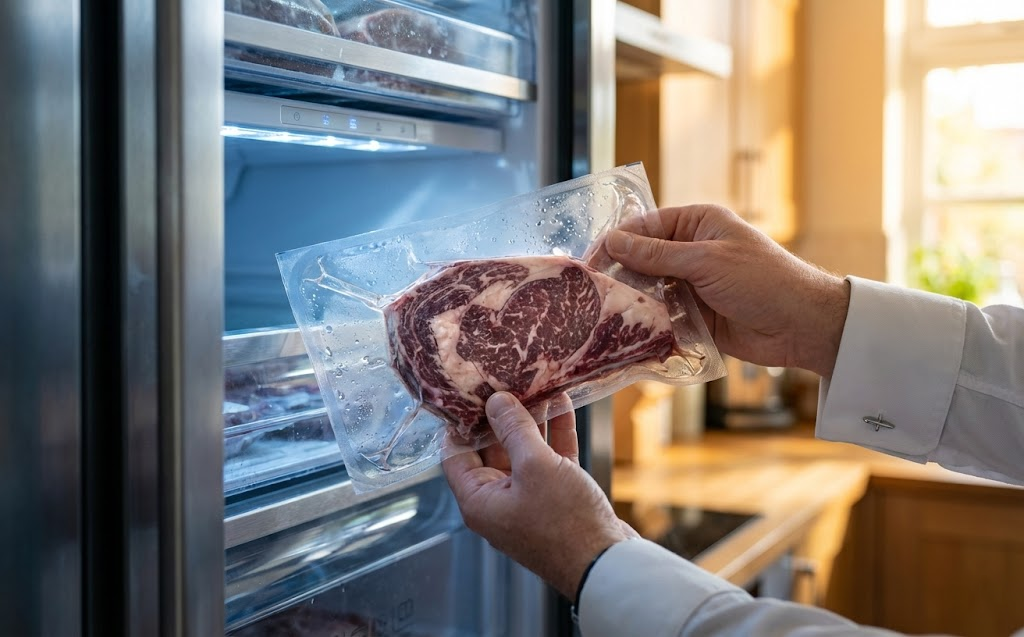Несоблюдение температурного режима: почему мясо нельзя жарить сразу из холодильника / Изображение: AlphaChef