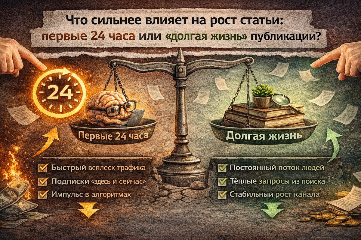 Что сильнее влияет на рост статьи