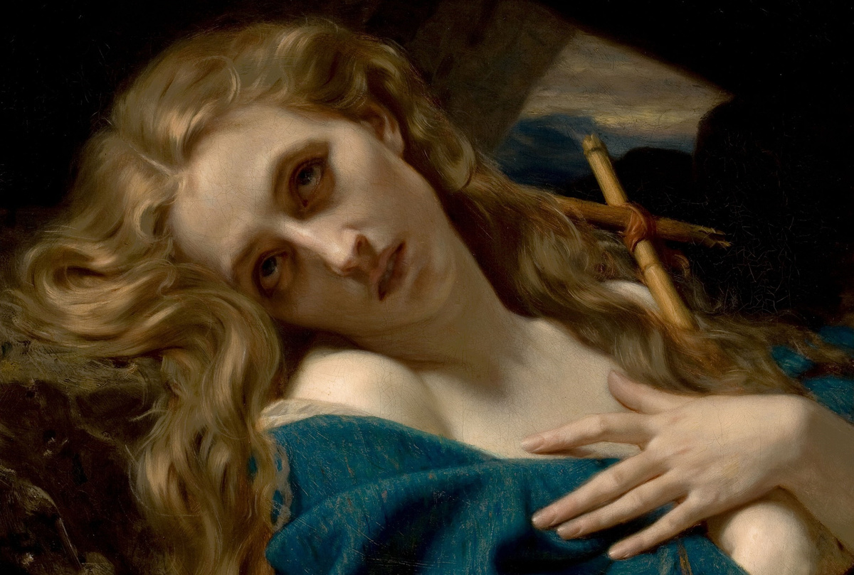 Западноевропейская живопись 19 века. "Безутешная." Художник Хьюго Мерле. (Холст, масло,1867). Источник - bigbookname.com