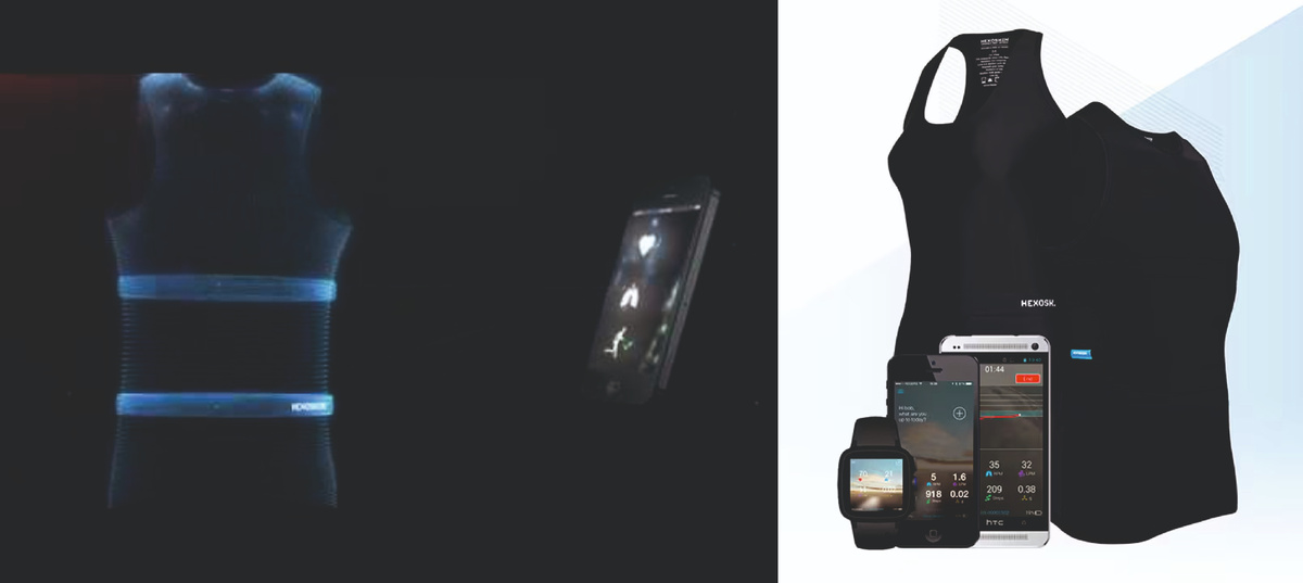 Футболки‑кардиологи Hexoskin, представлены на выставке проривных технологий CES 2026.