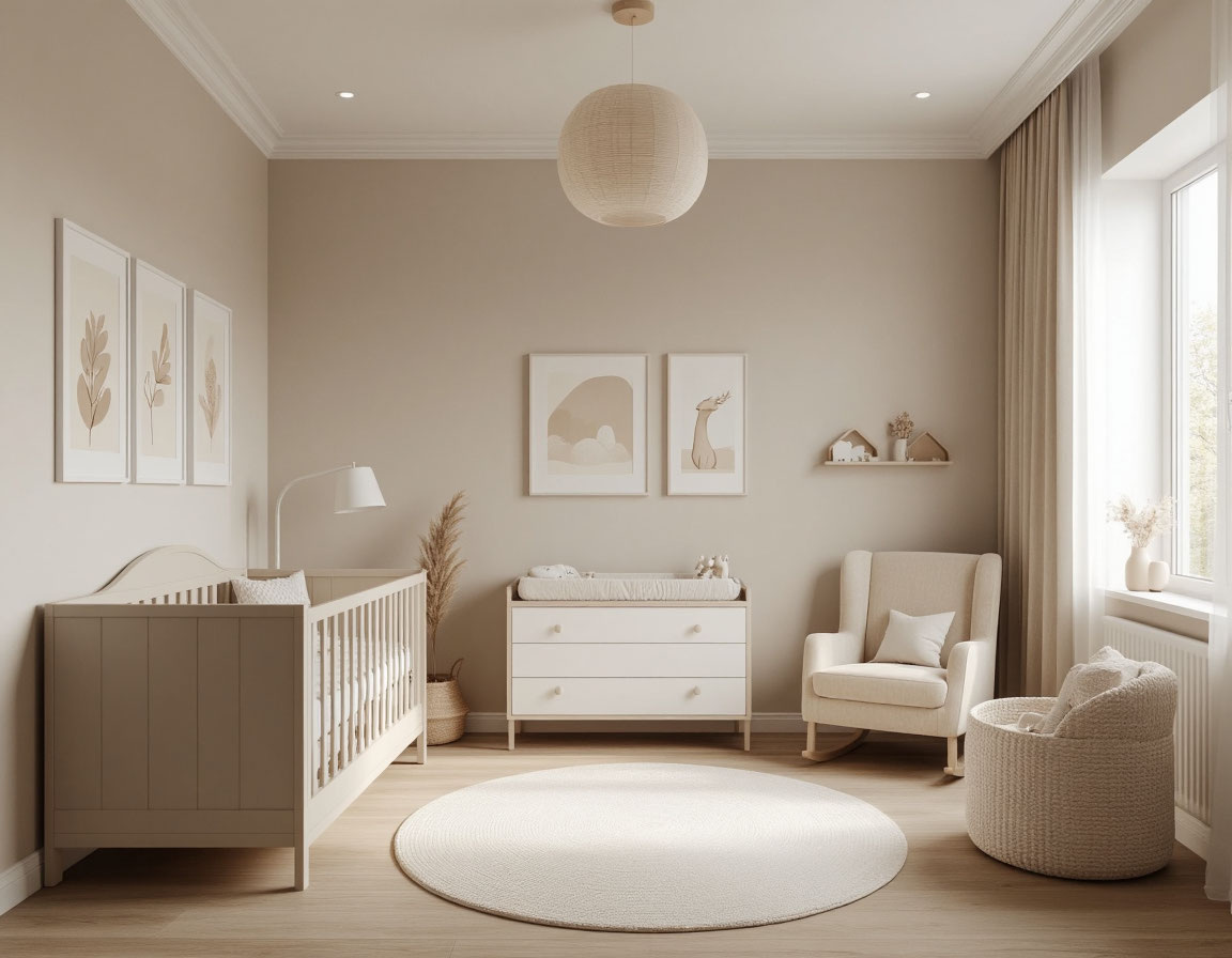 Тотально бежевая детская