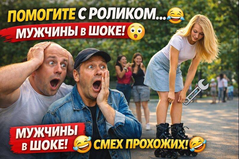 Обычная просьба в парке обернулась шоком 😱 Реакции мужчин — бесценны