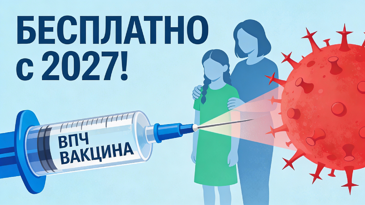 Бесплатная защита от рака шейки уже в 2027!