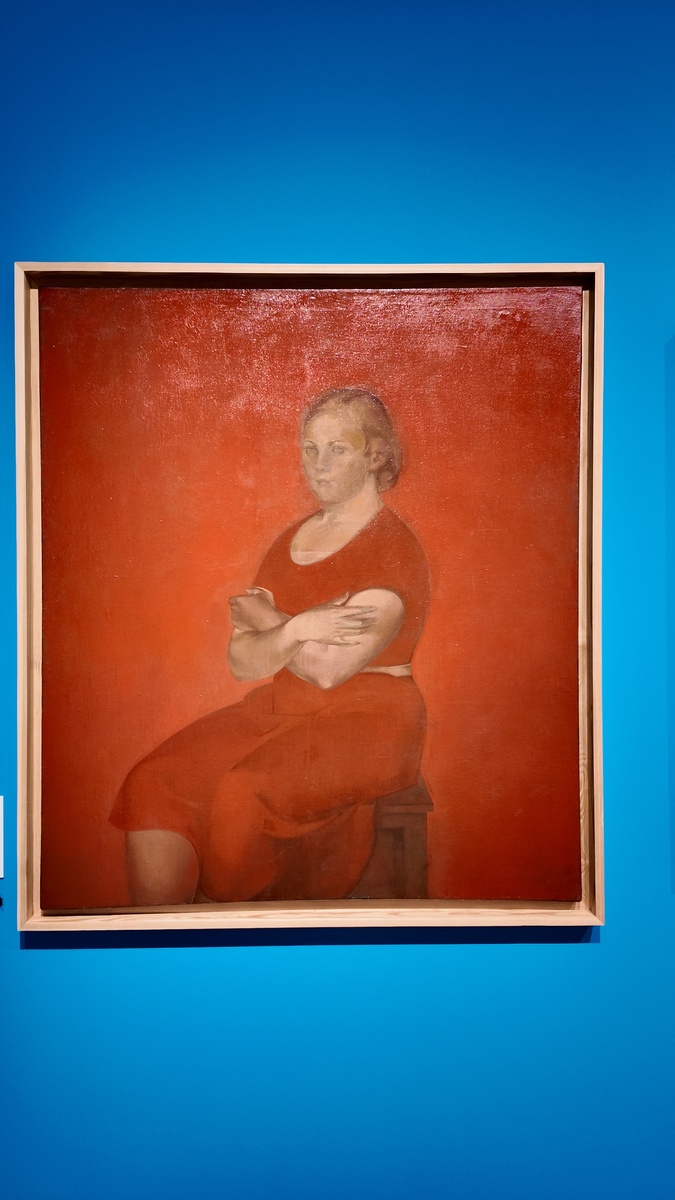 "Портрет девушки в красном" , С. Никритин (фото автора). 