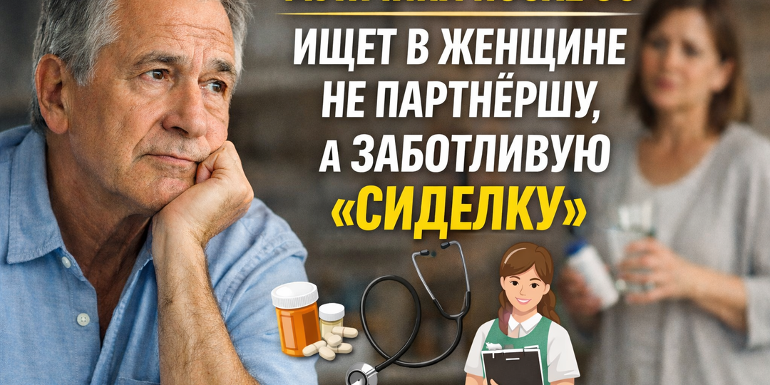 Всего один признак выдаёт мужчину после 50, который ищет в женщине не партнёршу, а заботливую «сиделку»