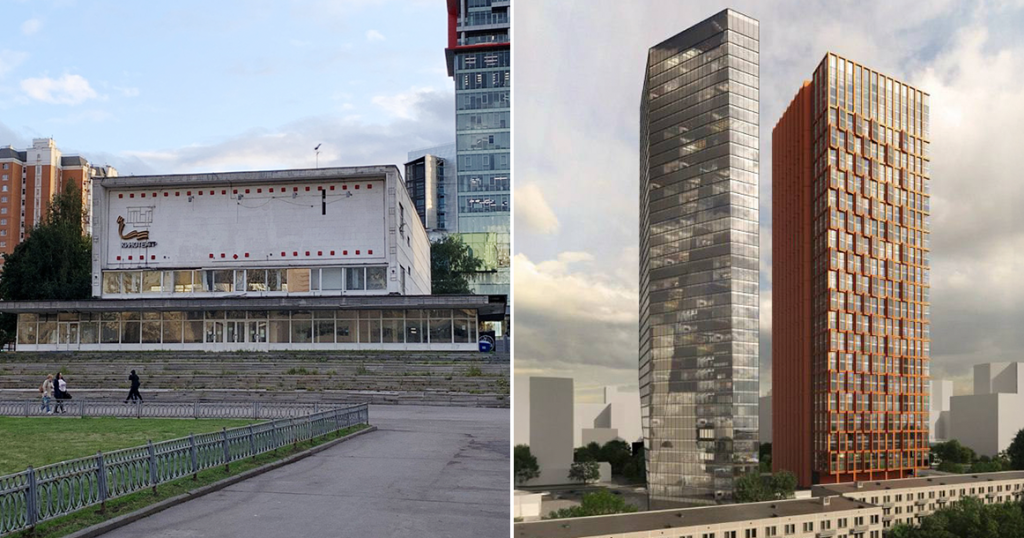 Источник: https://moskvichmag.ru/gorod/na-meste-snesennogo-kinoteatra-brest-v-kuntsevo-nachalos-stroitelstvo-neboskreba/amp/