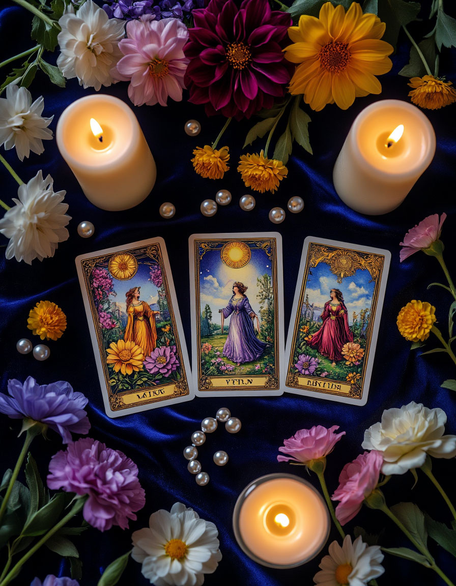 Изображение карт Таро, сгенерированные нейросетью