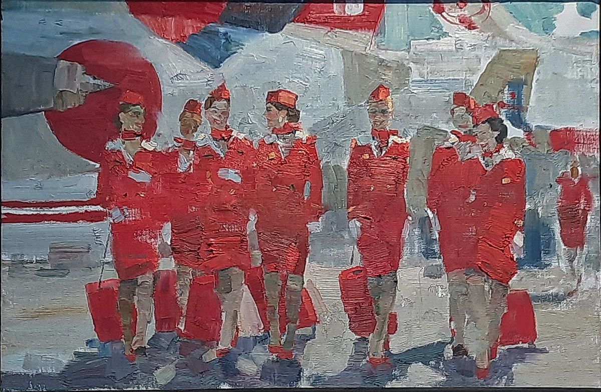 К. Гладилова, "Экипаж". Холст, масло, 2025