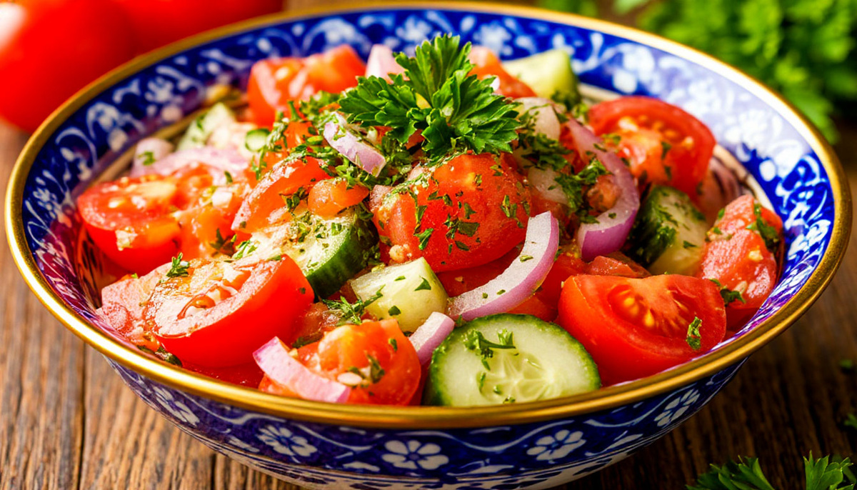 Еще этот салат нарывают "русский овощной салат".   «Создано искусственным интеллектом».