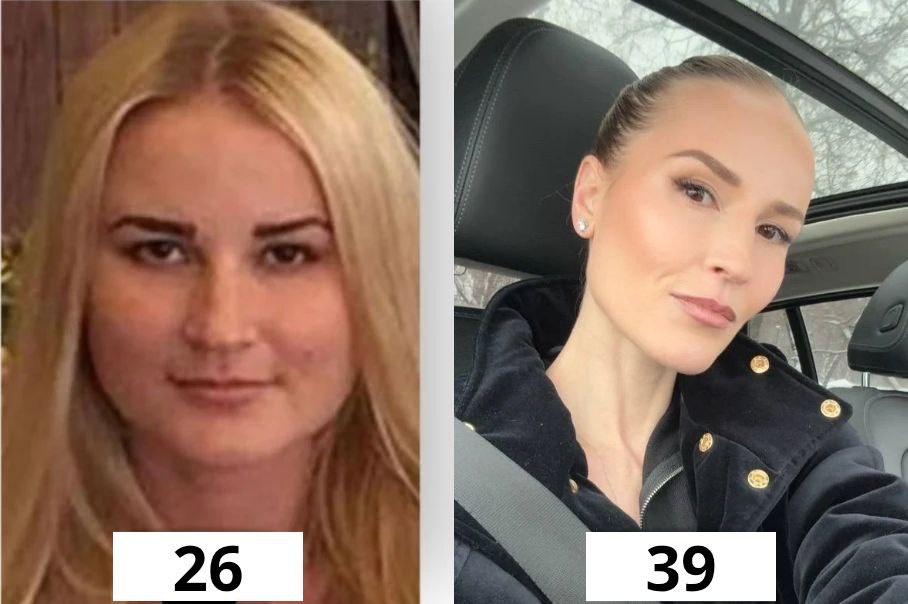 Ирина Довгалева в 26 и 39 лет