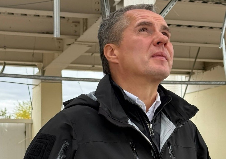    Вячеслав Гладков, глава Белгородской области Алексей СЕРГУНИН