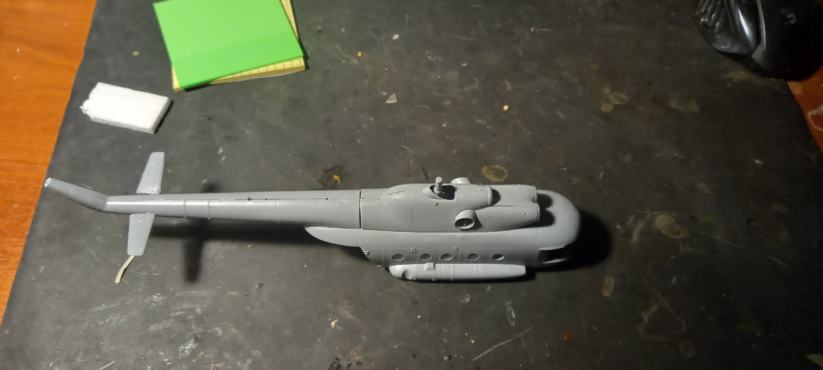 Фюзелял Ми 8 вид сверху.