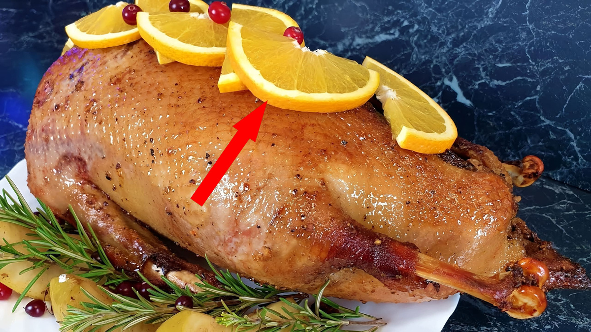    Секрет рождественского гуся с яблоками, о котором молчат бабушки