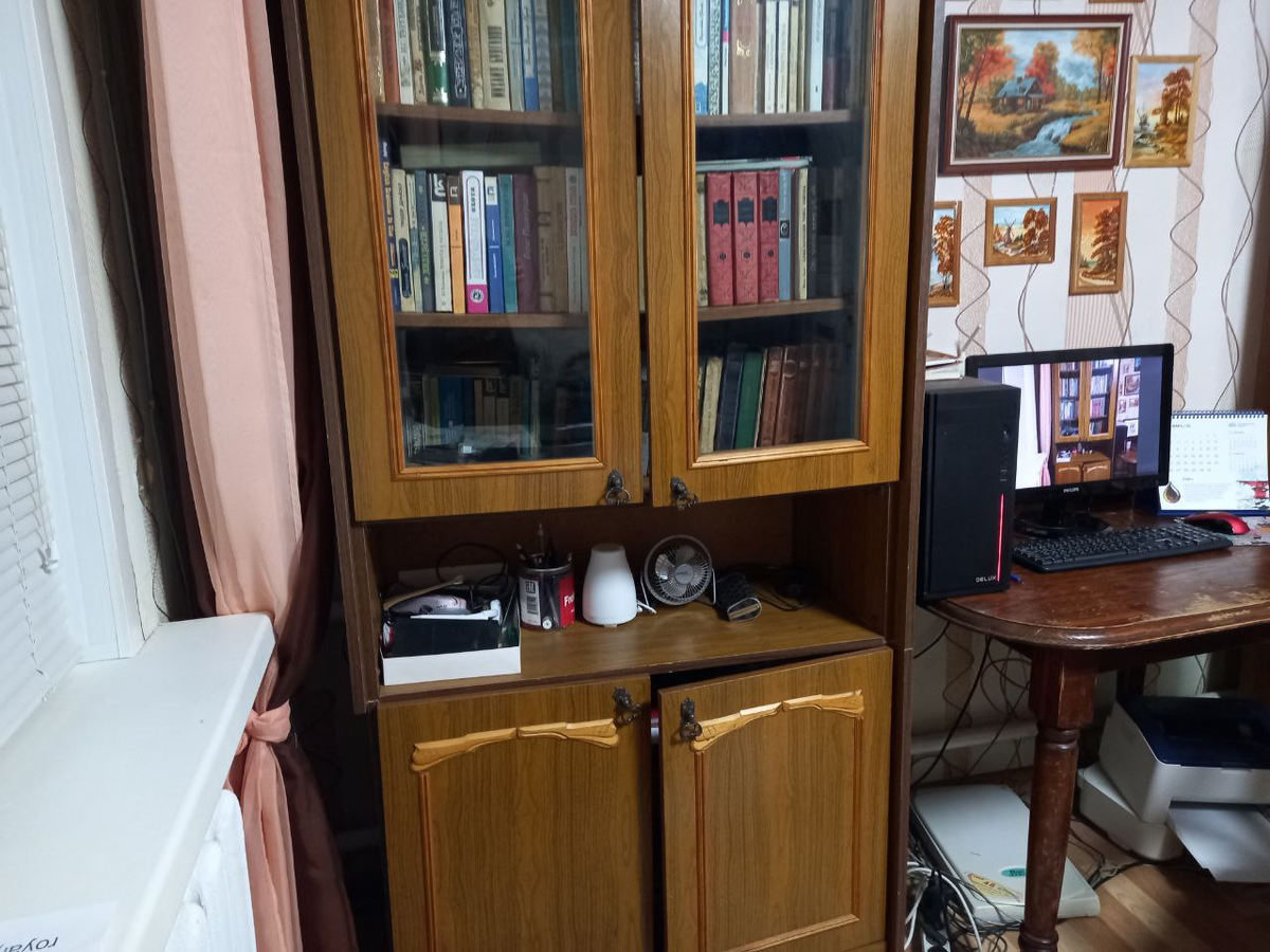 Стол, разумеется, я выбрасывать не собираюсь. А вот шкафы порядком поднадоели. И дверцы никуда не годятся, и всё прочее.