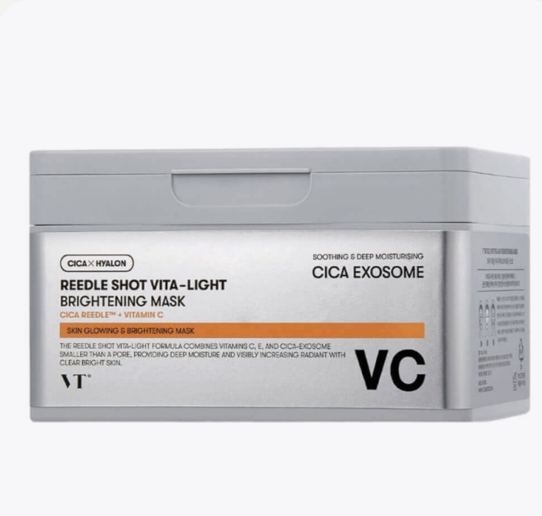 Набор осветляющих тканевых масок с микроиглами VT Cosmetics Reedle Shot Vita-Light Brightening Mask