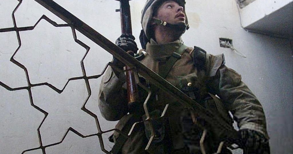 Американский военный с ППШ