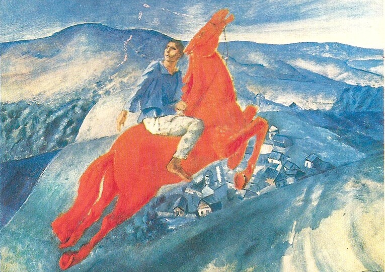 Красный конь на картинах художников разных стран + 35 картин