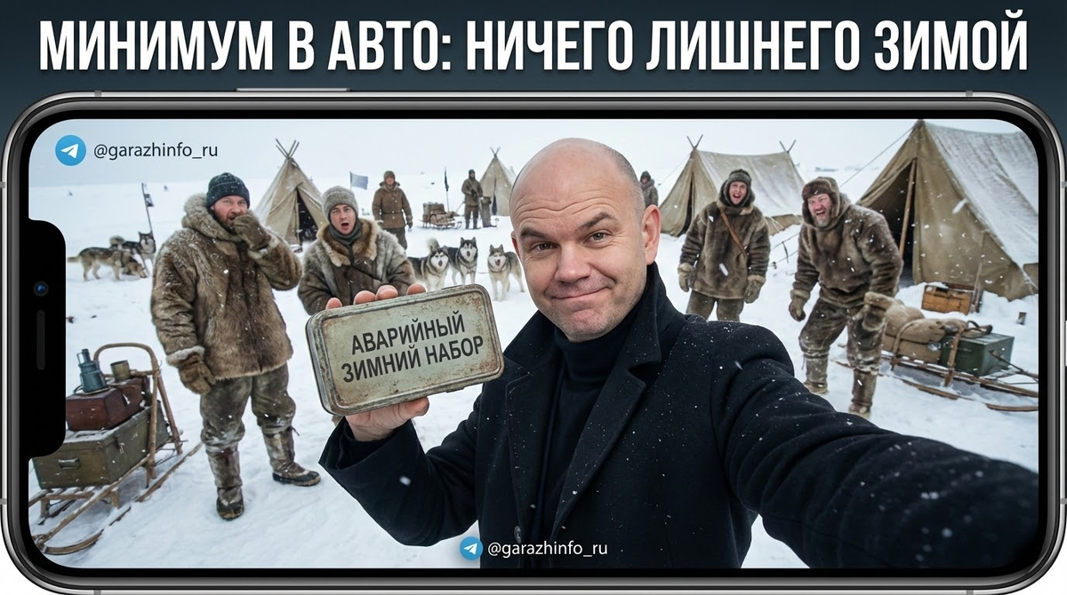    Подборка самых важных вещей для зимнего набора в автомобиль. Zero8