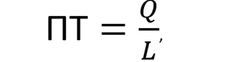 Формула расчета:  