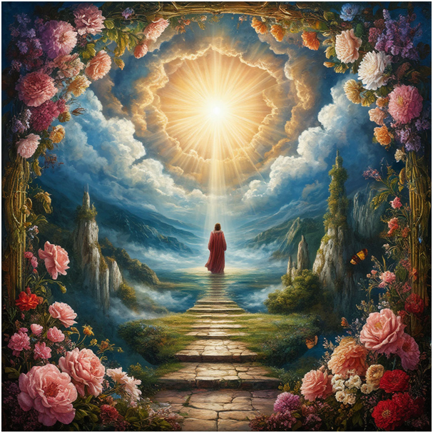 Сгенерировано ИИ- Душа на Небесах.