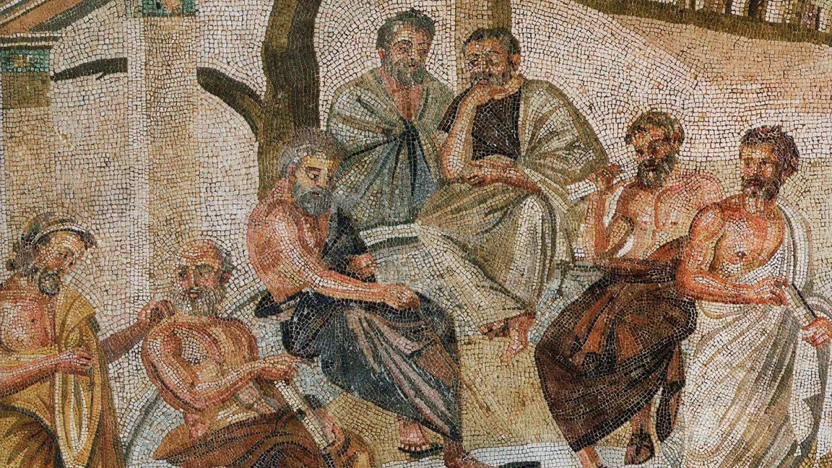 Афинская школа. Фреска Рафаэля Санти в Станца делла Сеньятура Ватиканского дворца.... Согласитесь, какой великий фундамент заложили эти полуобнаженные мужчины в хитонах и другие мудрецы в основание здания нашей цивилизации.                                                                                               https://avatars.mds.yandex.net/i?id=8625df95404e72636cdd209df9f2a61c_l-10812270-images-thumbs&n=13