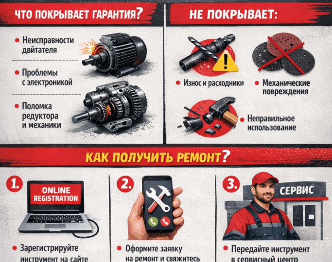 Как получить бесплатный ремонт инструмента с гарантией 7 лет: все, что нужно знать!