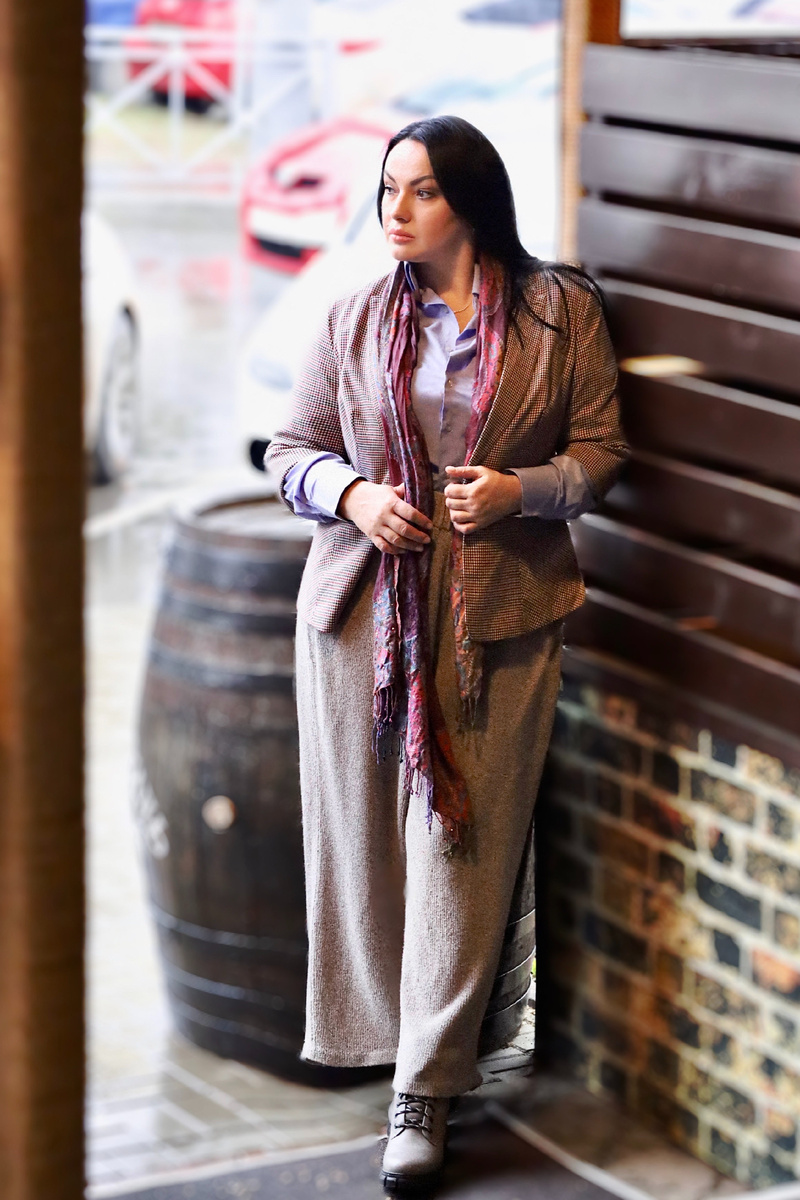 Брюки GAS на однофонтурной машине (школа вязания и шитья Lorraine Woolheart ®2014) (ИП Берлизова Лариса.А.)