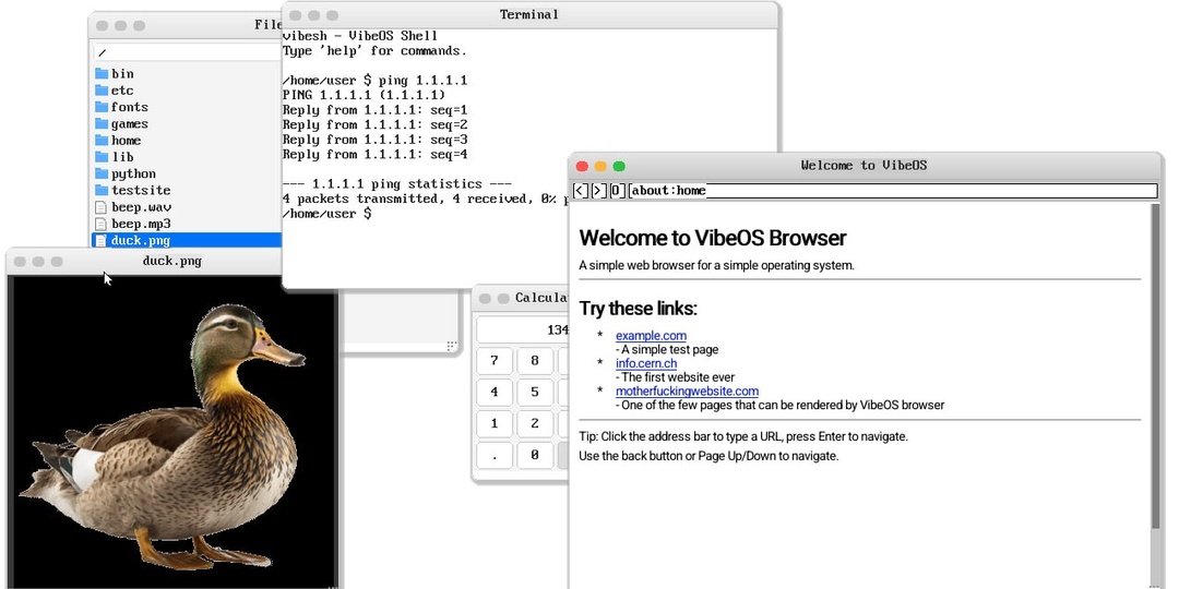 Это было вопросом времени: полностью «вайбкоднутая» ИИ операционка с нуля за 64 сессии