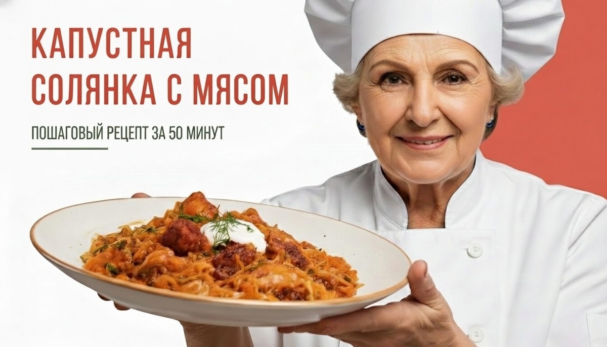 Капустная солянка с мясом
