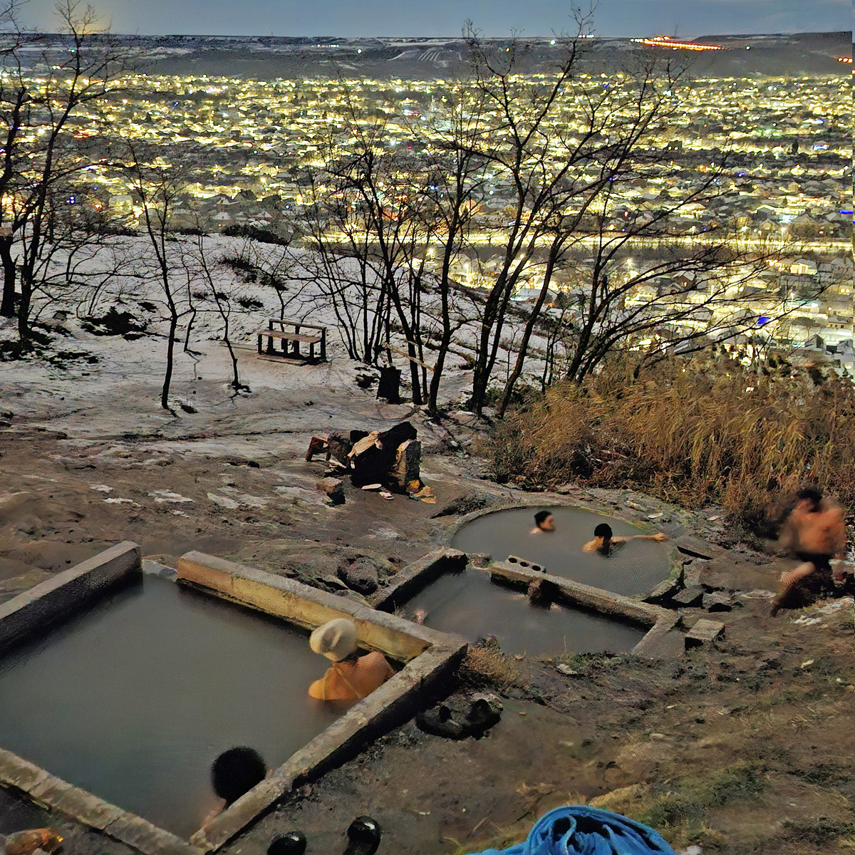 Пятигорск, Бесстыжие ванны, январь 2026 года. Фото автора.