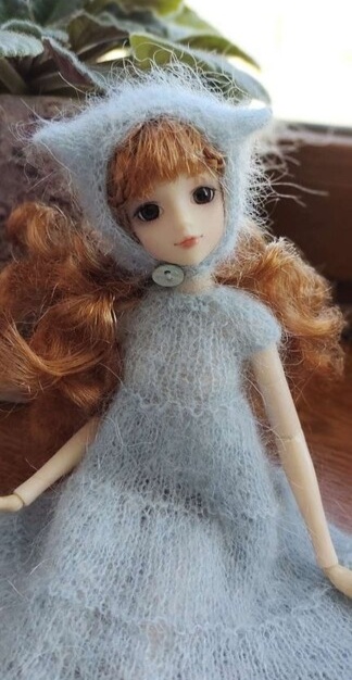 J-doll Rua Garrett в нежном платье мастерицы Марианы. Фото предоставлено автором.