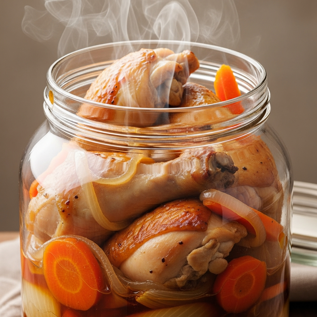 Мясо получается настолько нежным, что легко отделяется от кости даже вилкой.