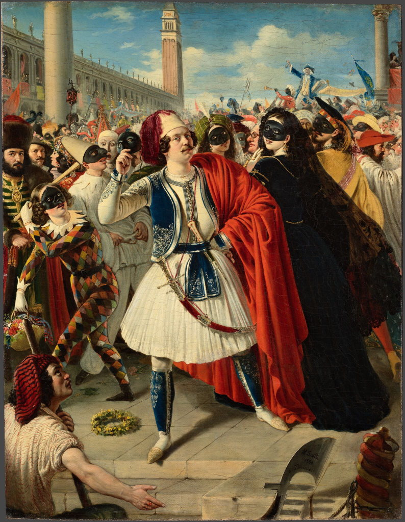 Михаил Скотти "На карнавале в Венеции" (1839)