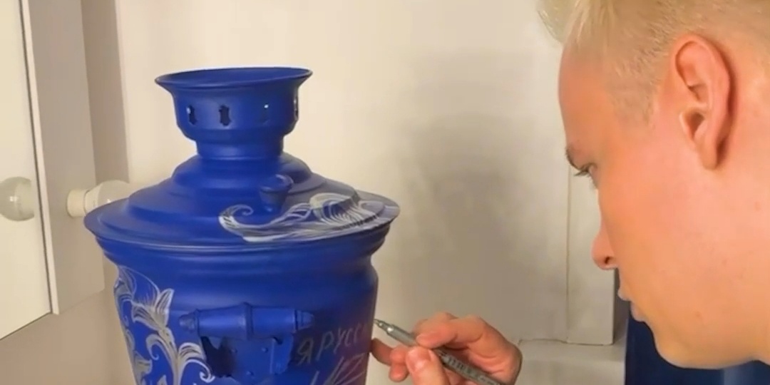 Самовар с автографом SHAMAN