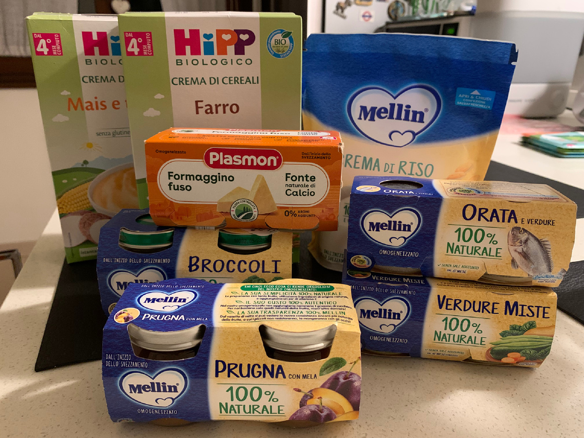 Итальянское детское питание. Фото автора