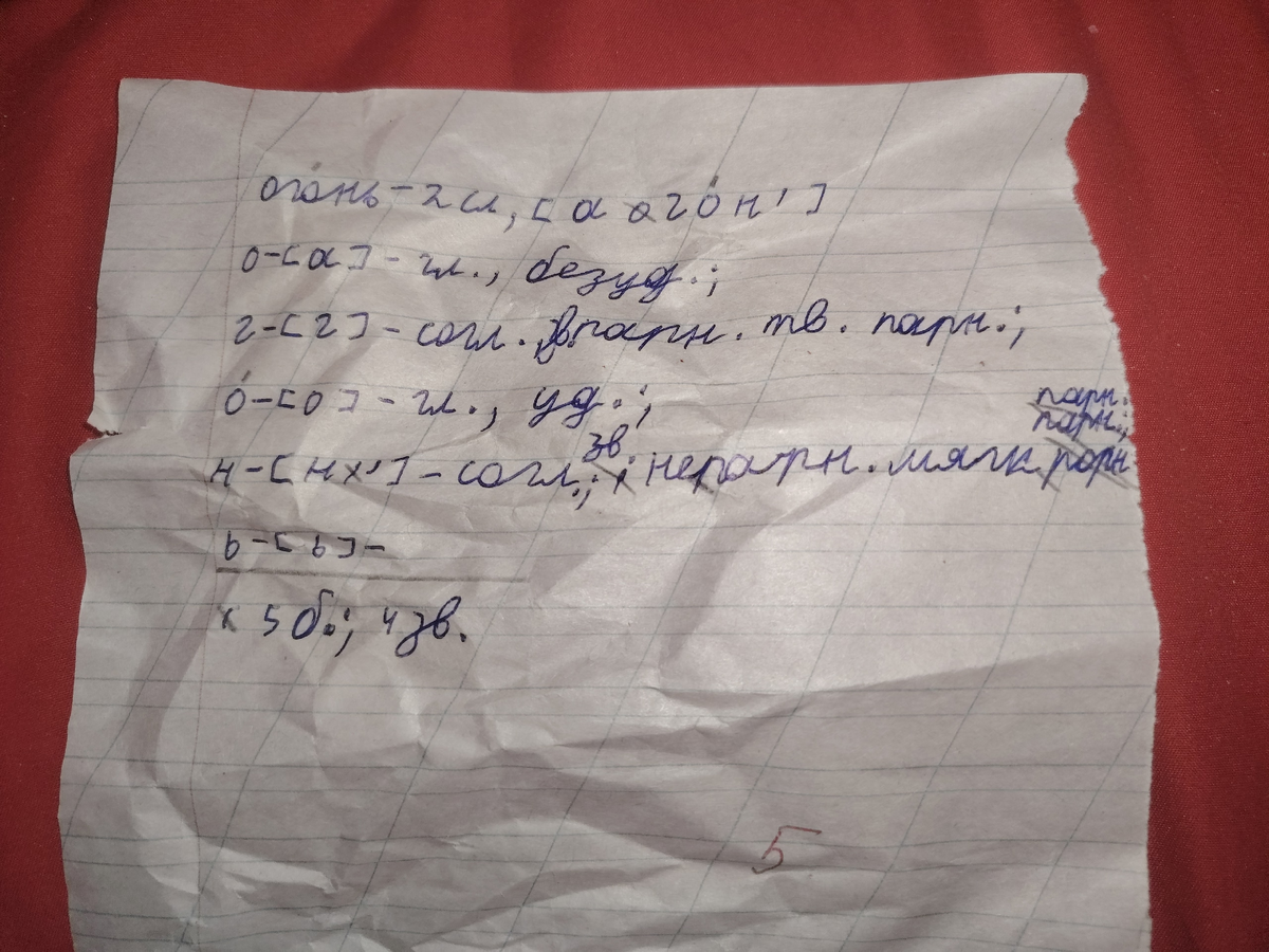 Не спрашивайте, почему листочек такой мятый... Пусть это останется тайной...