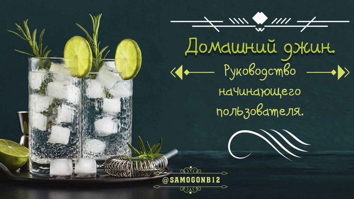 Домашний джин. Руководство начинающего пользователя. Название получилось немного из научной фантастики, в особенности если взглянуть на сегодняшние технологии. ©