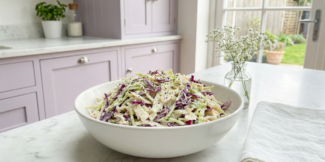 Салат Коул Слоу без сахара — хрустящий, сливочный, за 5 минут!