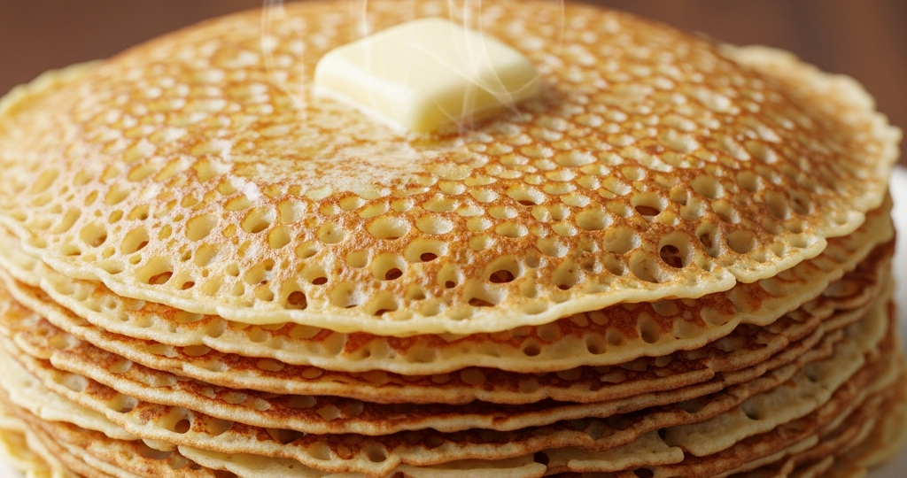 Блины «в дырочку» за 5 минут: секрет заварного теста на кипятке, которое никогда не рвется