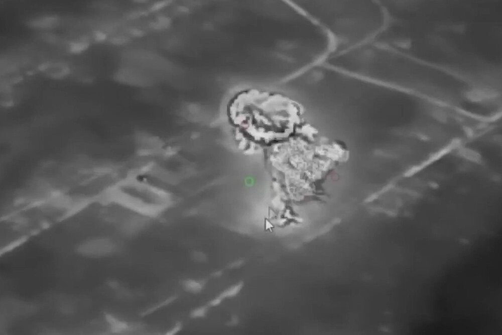    Удар БПЛА «Герань». Фото: Министерство обороны РФ