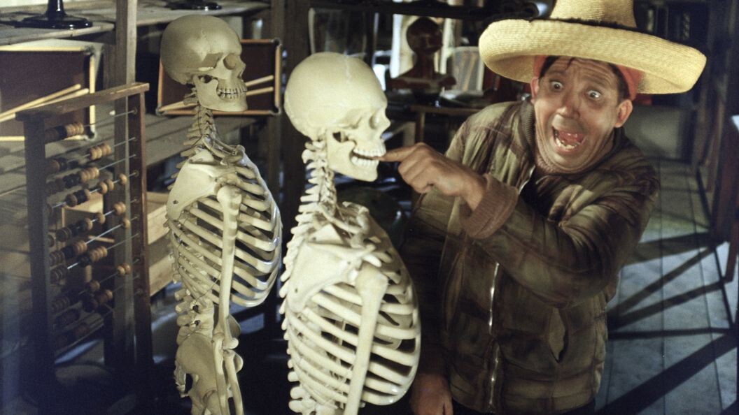 Гайдаевский юмор в стиле "Китч", а-ля, Чарли Чаплин и Бастер Китон