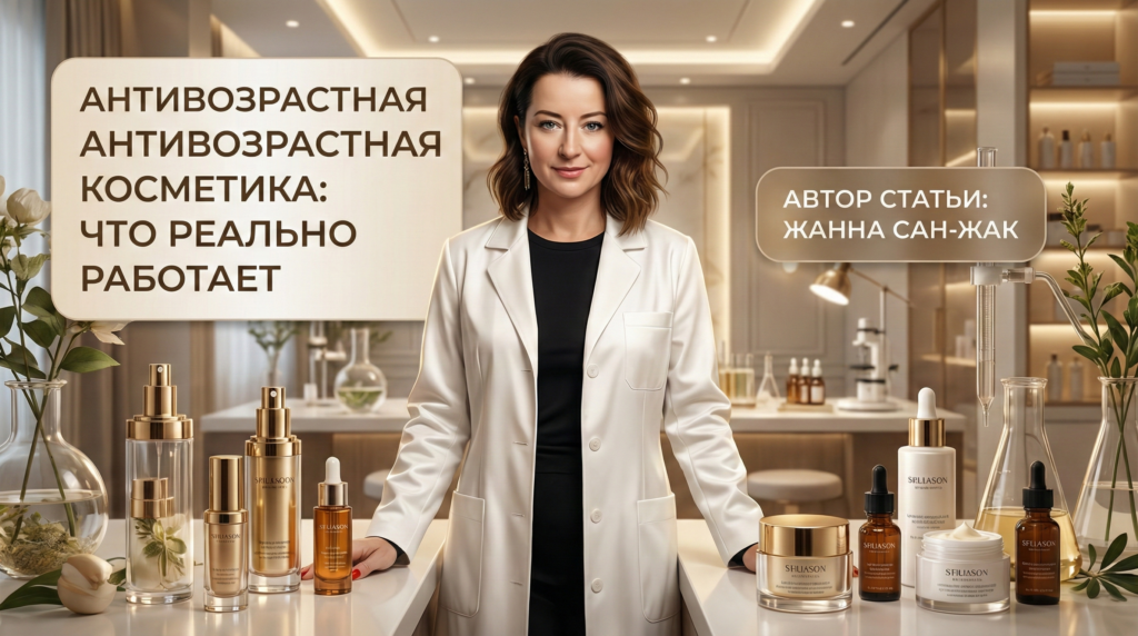    Антивозрастная косметика: что реально работает. Узнайте, как современные активы и клинические формулы помогают коже выглядеть моложе с JAQ SKIN. Жанна Сан-Жак