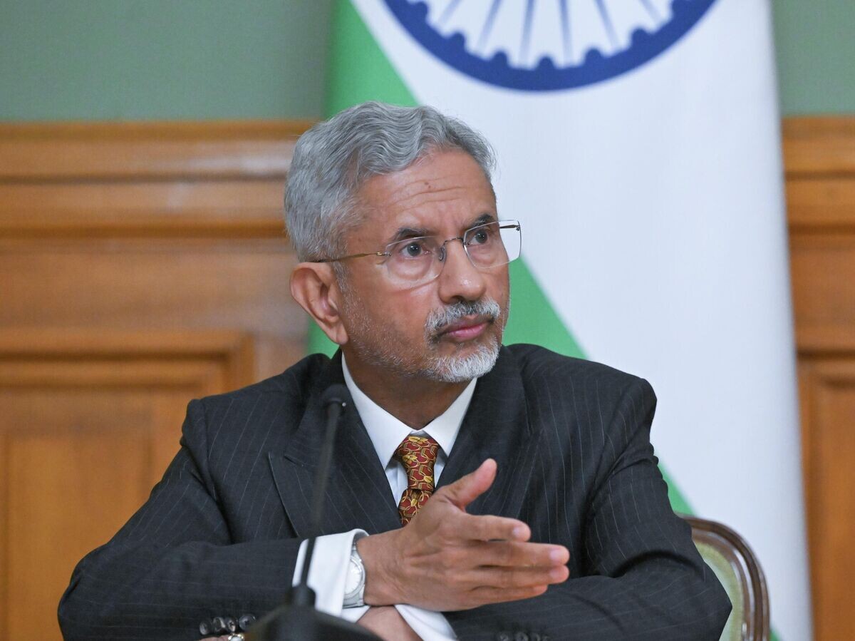    Министр иностранных дел Индии Субраманьям Джайшанкар на совместной пресс-конференции по итогам встречи с министром иностранных дел РФ Сергеем Лавровым в Москве | © РИА Новости / Сергей Гунеев