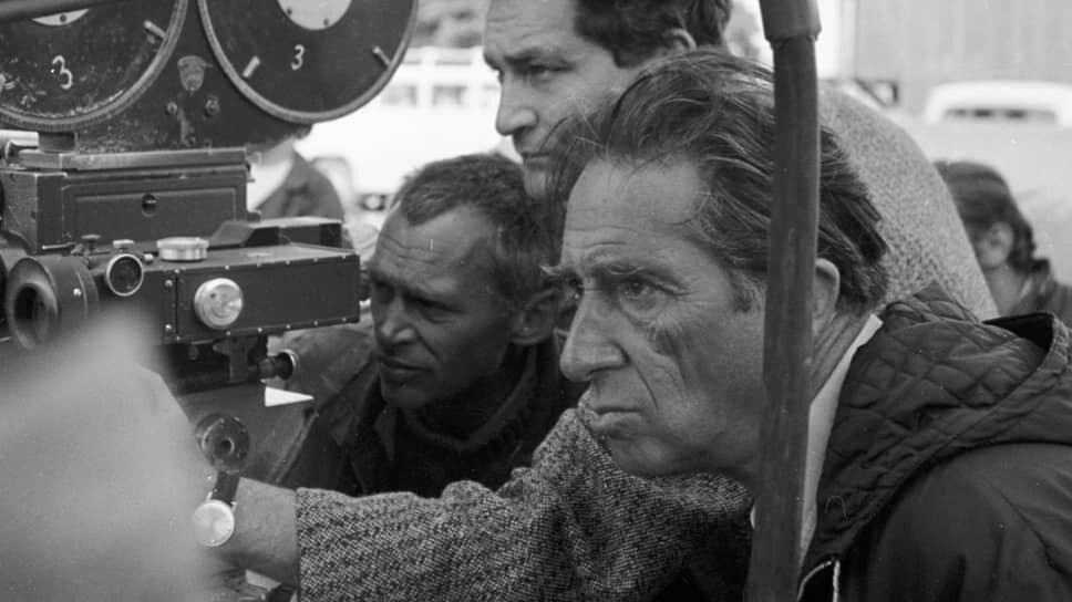 Режиссер Григорий Козинцев (справа) на съемках фильма «Король Лир».📷Фото: РИА Новости