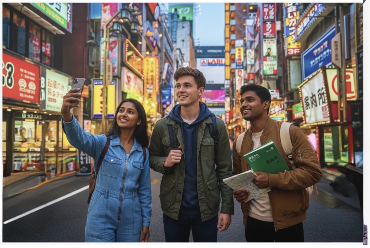 Студенты в Японии 