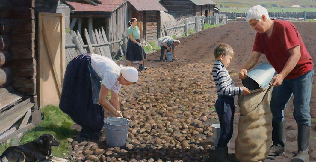 Картофельный ад. "Детство в деревне"